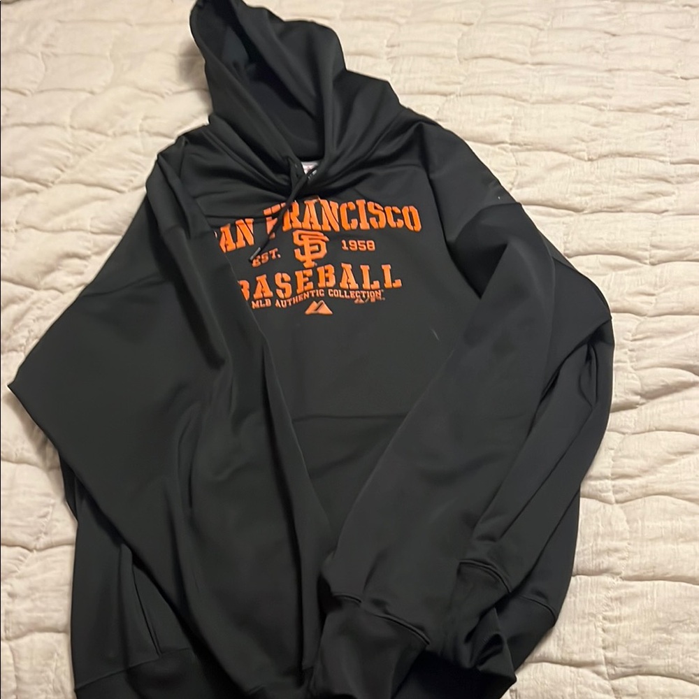 San Francisco Baseball Black Hoodie